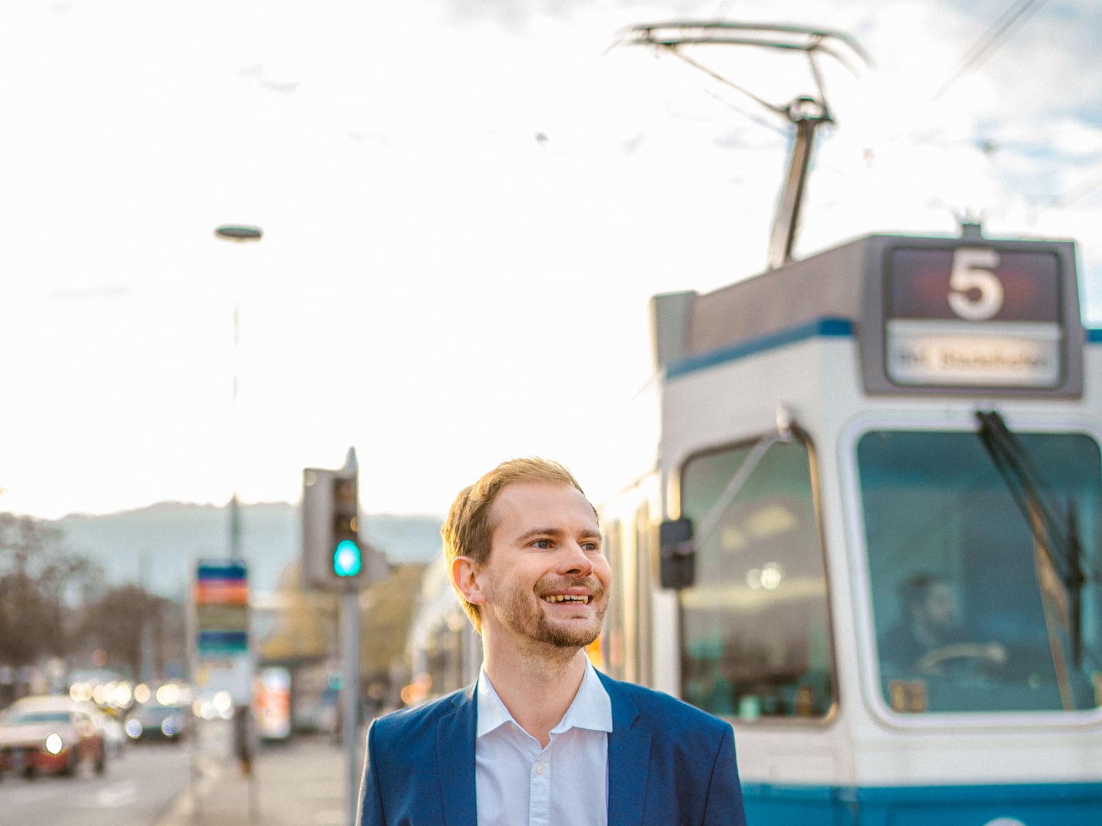 Lukas Bärlocher im öffentlichen Raum in Zürich